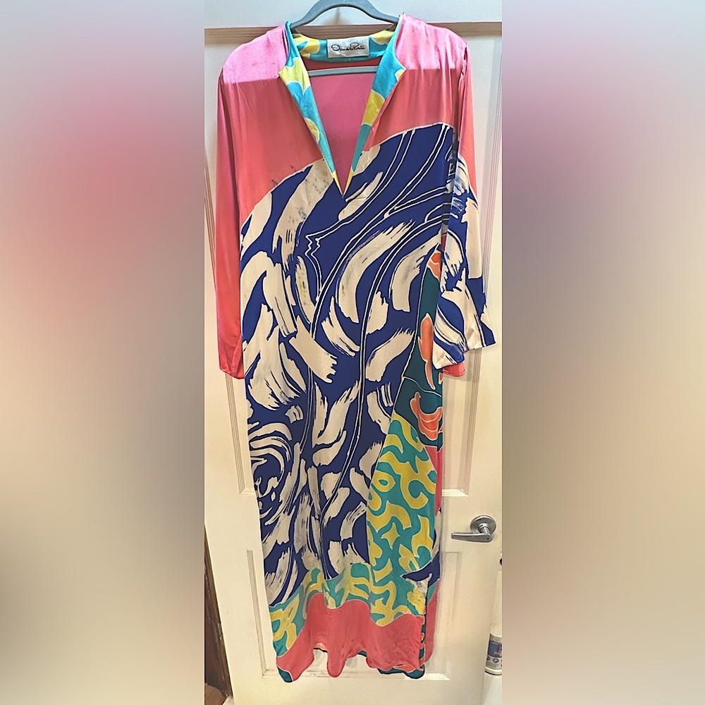 Vintage 90’s Oscar de la Renta dress/ kaftan, size 12